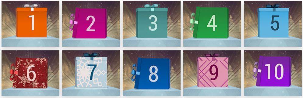 Advent calender at Bwin poker room